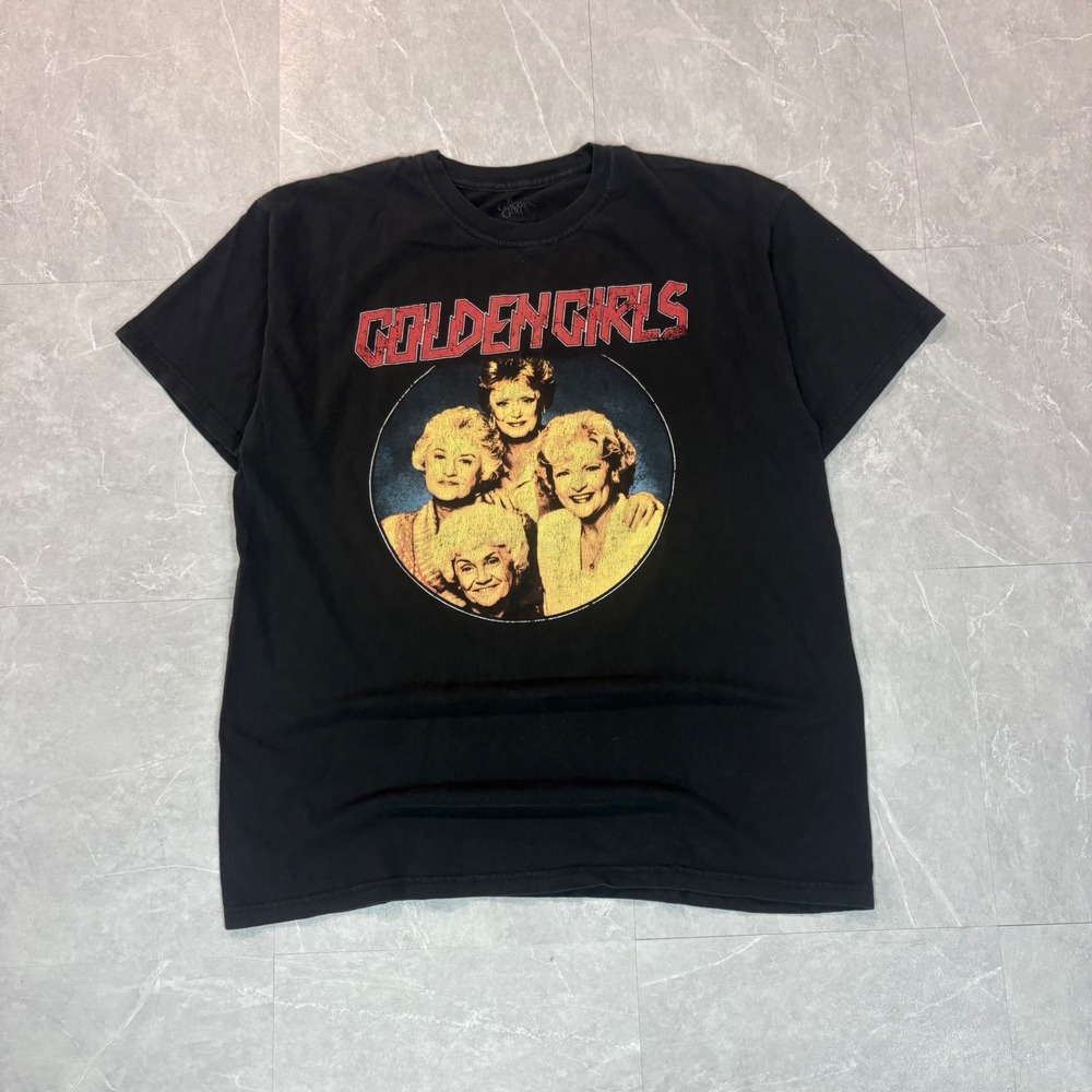 The Golden Girls Graphic T-Shirt Mens Large Black Crew Neck Short Sleeve Tee